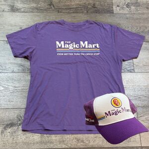 2024 March Madness Final Four Fanfest Magic Mart Johnson T-Shirt & Hat - Mens XL